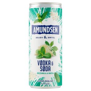 Amundsen Vodka&Soda Bezinka a Máta 0,25l plech 6%