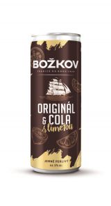 Božkov Rum&Cola s limetou 0,25l plech 6%
